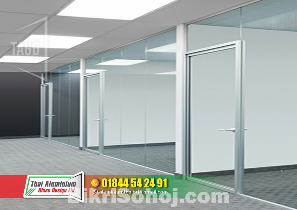 Office Thai Glass Partision Cutting Wall Glass
